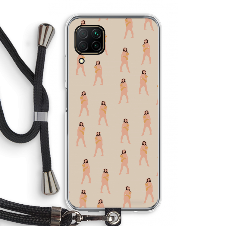 You're so golden: Huawei P40 Lite Transparant Hoesje met koord