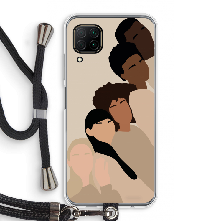Sweet creatures: Huawei P40 Lite Transparant Hoesje met koord