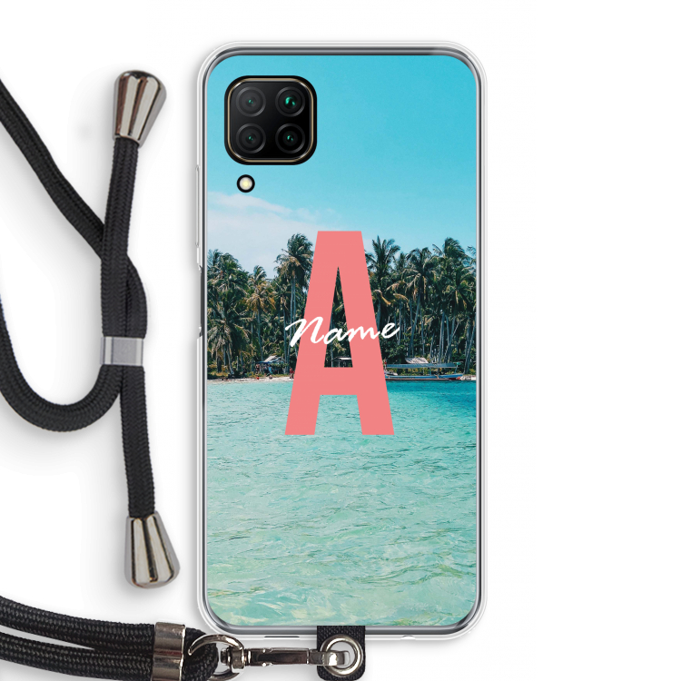 Pacific Dream: Huawei P40 Lite Transparant Hoesje met koord