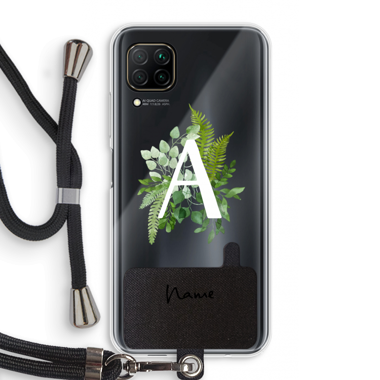 Green Brush: Huawei P40 Lite Transparant Hoesje met koord