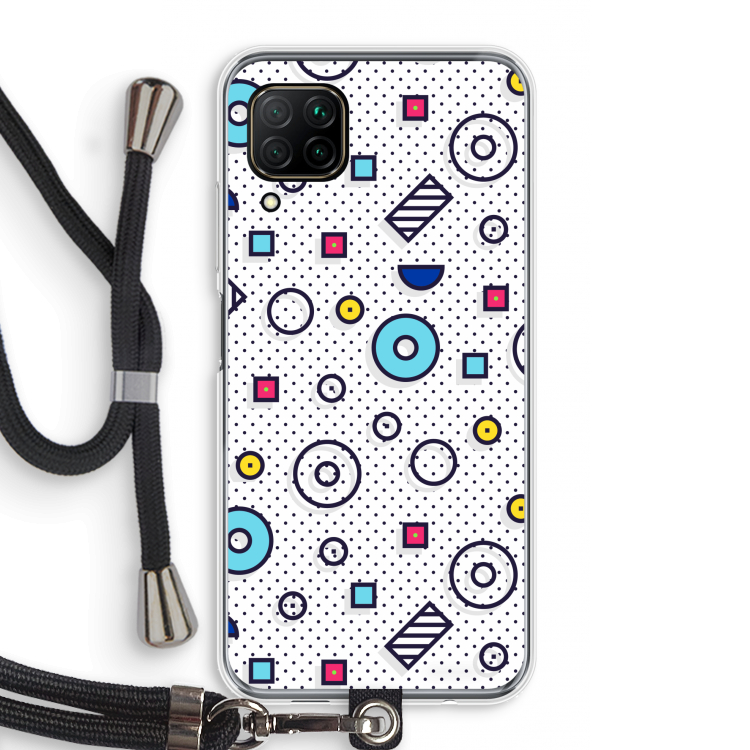 8-bit N°9: Huawei P40 Lite Transparant Hoesje met koord