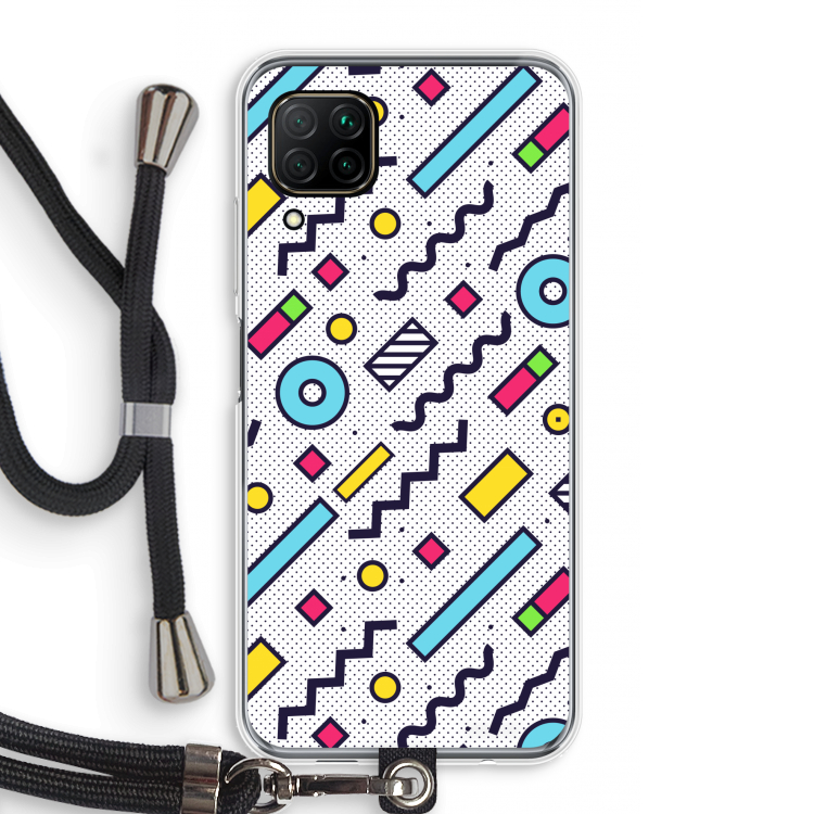 8-bit N°8: Huawei P40 Lite Transparant Hoesje met koord