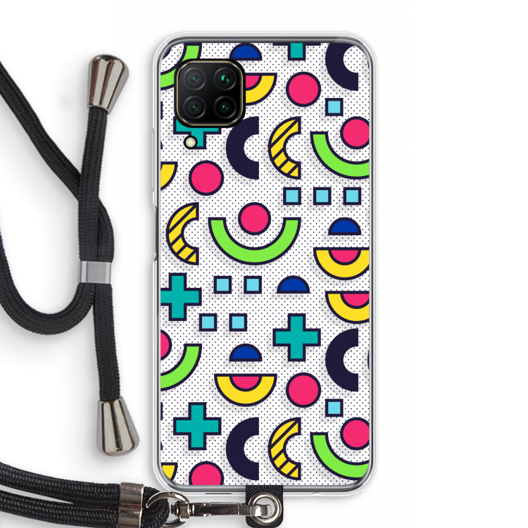 8-bit N°6: Huawei P40 Lite Transparant Hoesje met koord