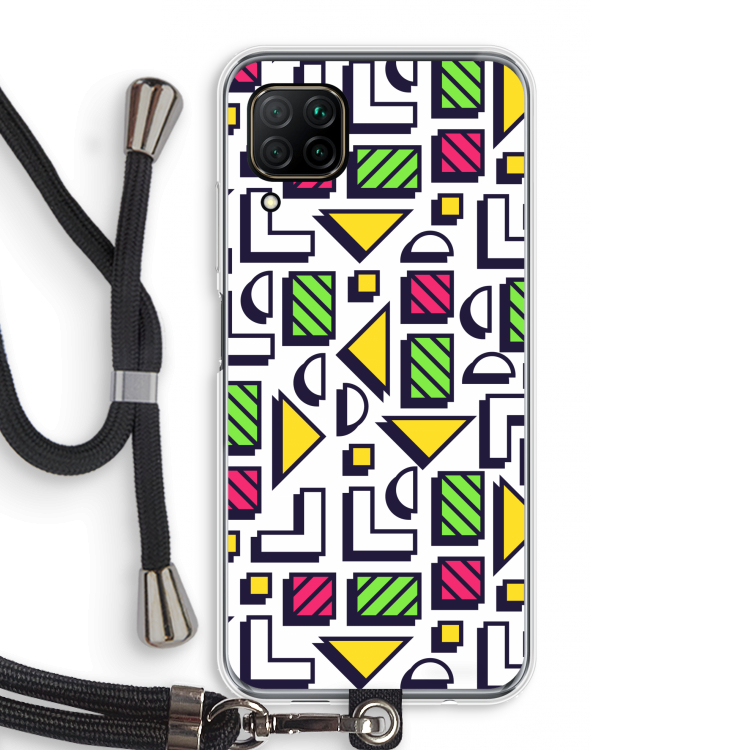 8-bit N°4: Huawei P40 Lite Transparant Hoesje met koord