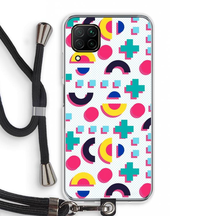 8-bit N°2: Huawei P40 Lite Transparant Hoesje met koord