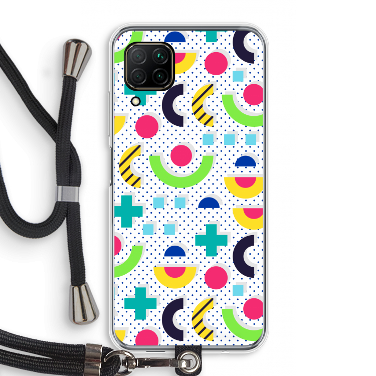 8-bit N°1: Huawei P40 Lite Transparant Hoesje met koord