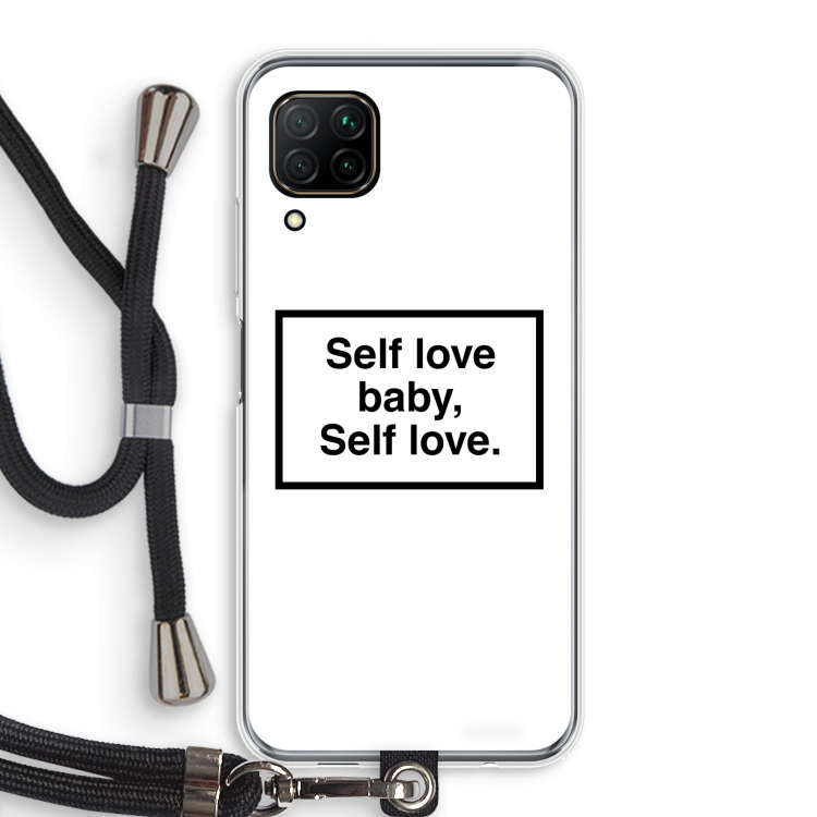 Self love: Huawei P40 Lite Transparant Hoesje met koord