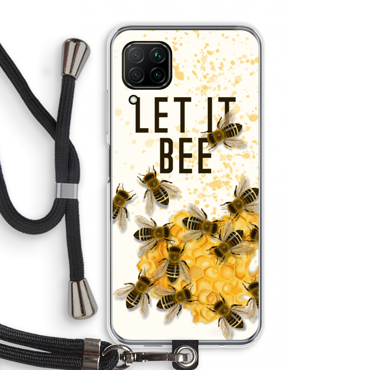 Let it bee: Huawei P40 Lite Transparant Hoesje met koord