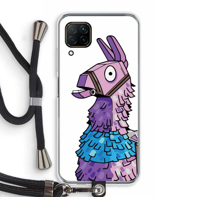 Lama: Huawei P40 Lite Transparant Hoesje met koord