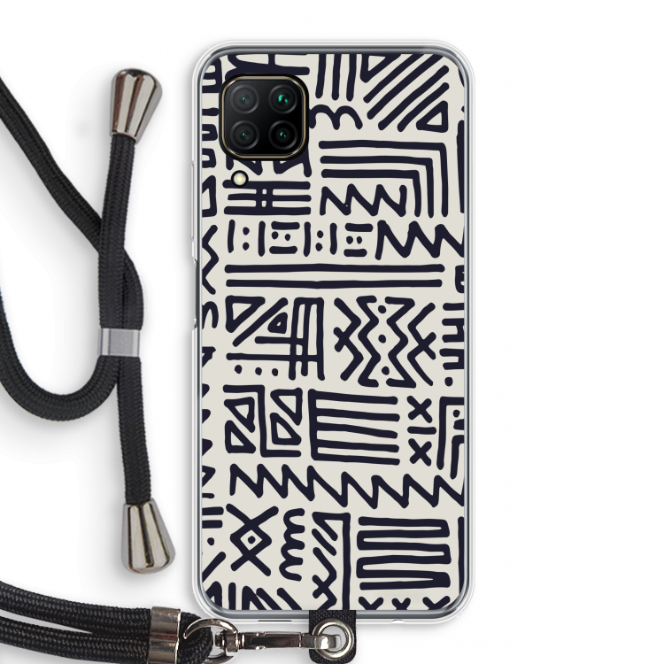 Marrakech print: Huawei P40 Lite Transparant Hoesje met koord