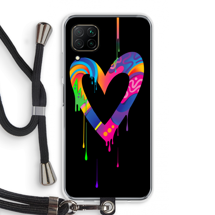 Melts My Heart: Huawei P40 Lite Transparant Hoesje met koord