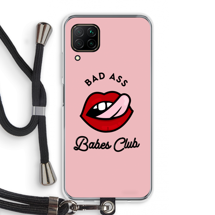 Badass Babes Club: Huawei P40 Lite Transparant Hoesje met koord
