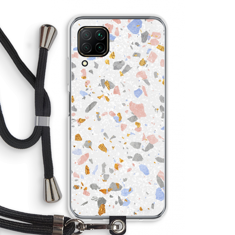 Terrazzo N°8: Huawei P40 Lite Transparant Hoesje met koord