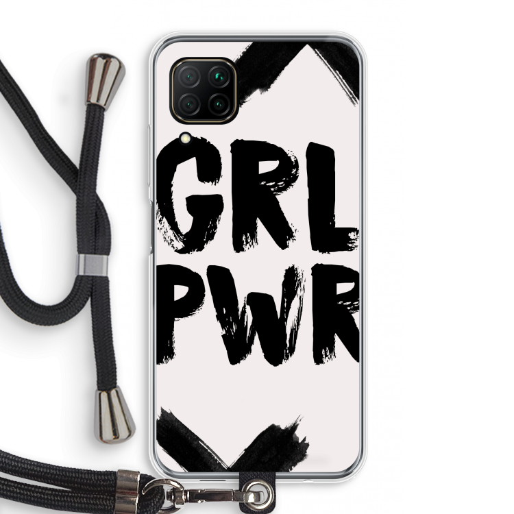 Girl Power #2: Huawei P40 Lite Transparant Hoesje met koord