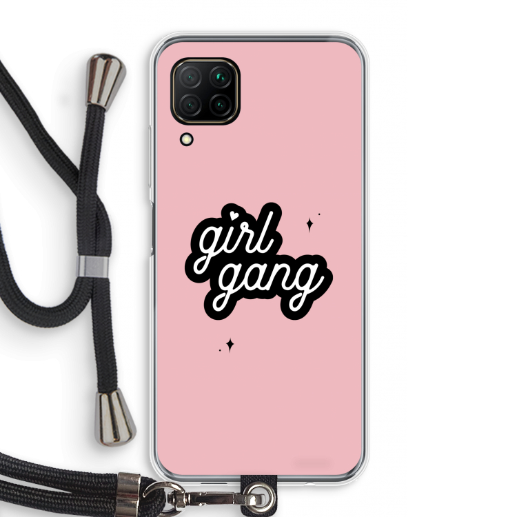 Girl Gang: Huawei P40 Lite Transparant Hoesje met koord