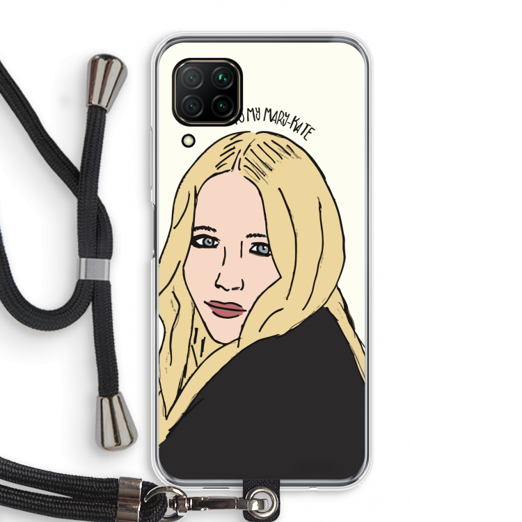Mary Kate: Huawei P40 Lite Transparant Hoesje met koord