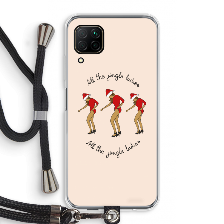 Jingle Ladies: Huawei P40 Lite Transparant Hoesje met koord