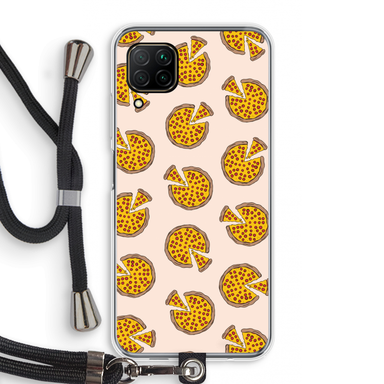You Had Me At Pizza: Huawei P40 Lite Transparant Hoesje met koord