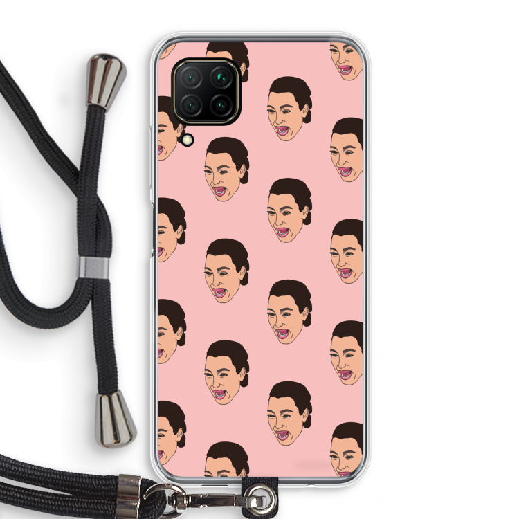 Ugly Cry Call: Huawei P40 Lite Transparant Hoesje met koord