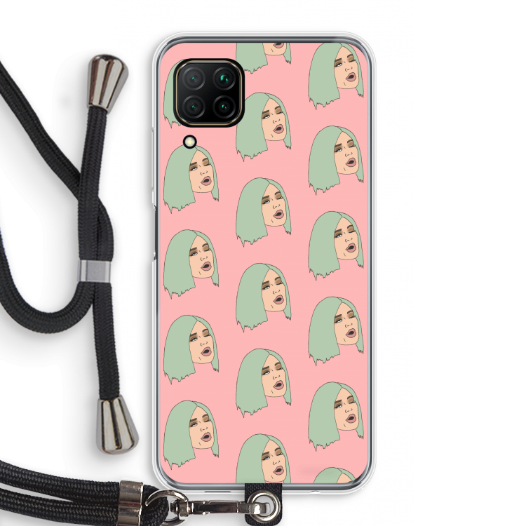 King Kylie: Huawei P40 Lite Transparant Hoesje met koord