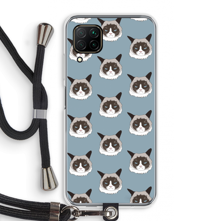 It's a Purrr Case: Huawei P40 Lite Transparant Hoesje met koord