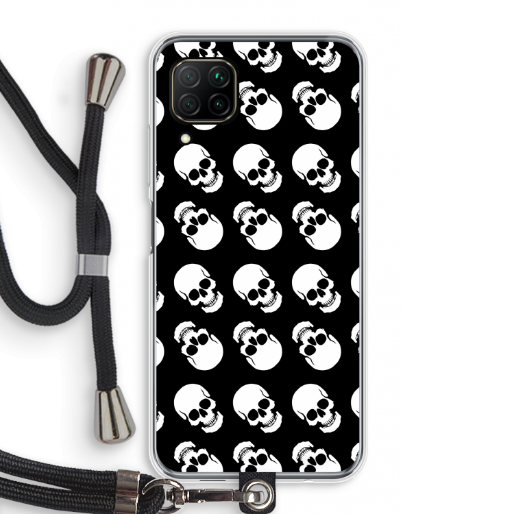 Musketon Skulls: Huawei P40 Lite Transparant Hoesje met koord