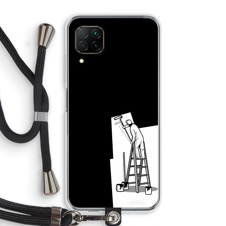 Musketon Painter: Huawei P40 Lite Transparant Hoesje met koord