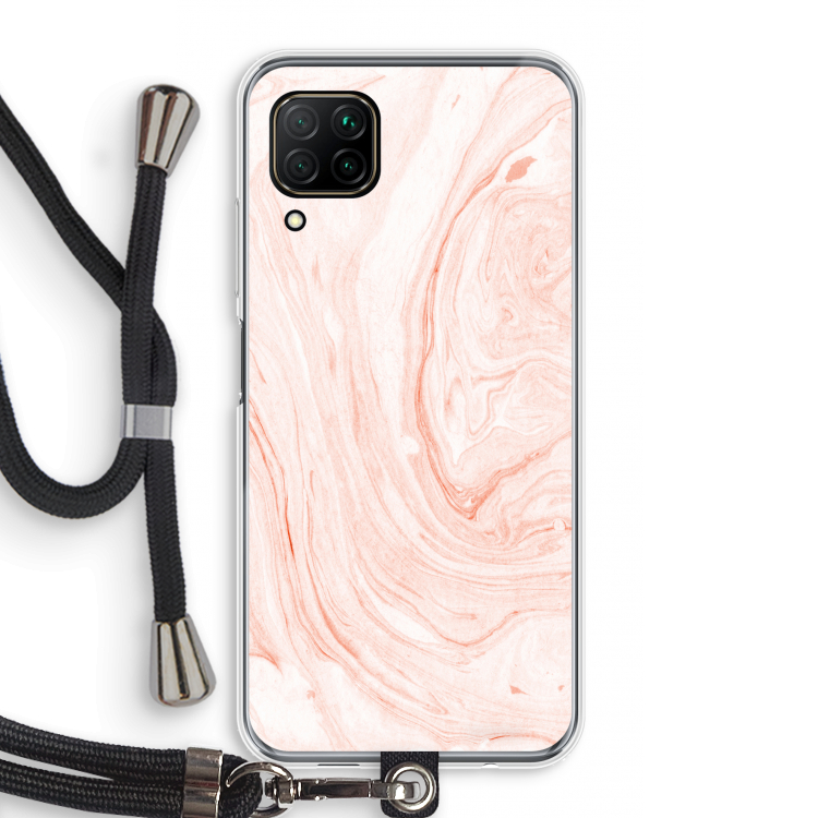 Peach bath: Huawei P40 Lite Transparant Hoesje met koord