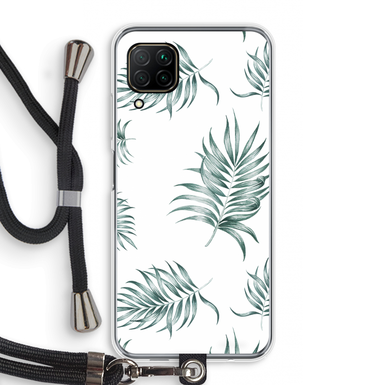 Simple leaves: Huawei P40 Lite Transparant Hoesje met koord