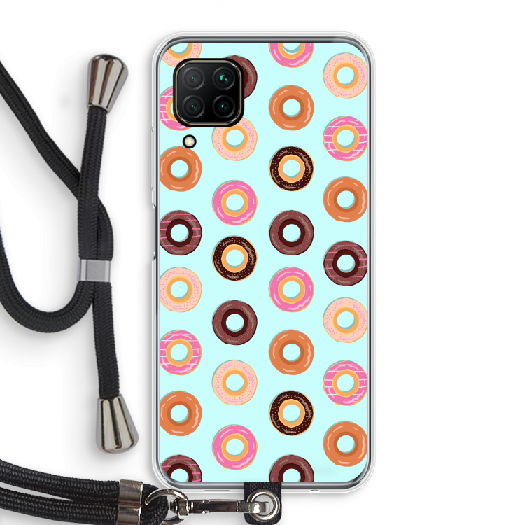 Donuts: Huawei P40 Lite Transparant Hoesje met koord