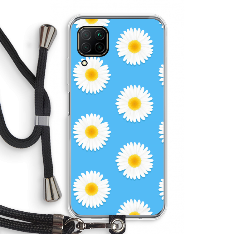 Margrietjes: Huawei P40 Lite Transparant Hoesje met koord