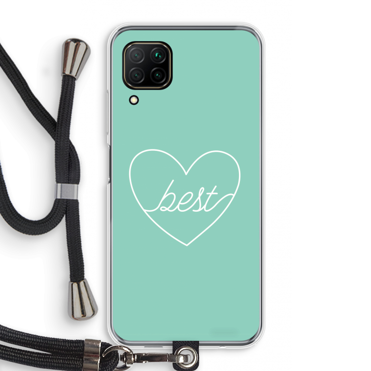 Best heart pastel: Huawei P40 Lite Transparant Hoesje met koord