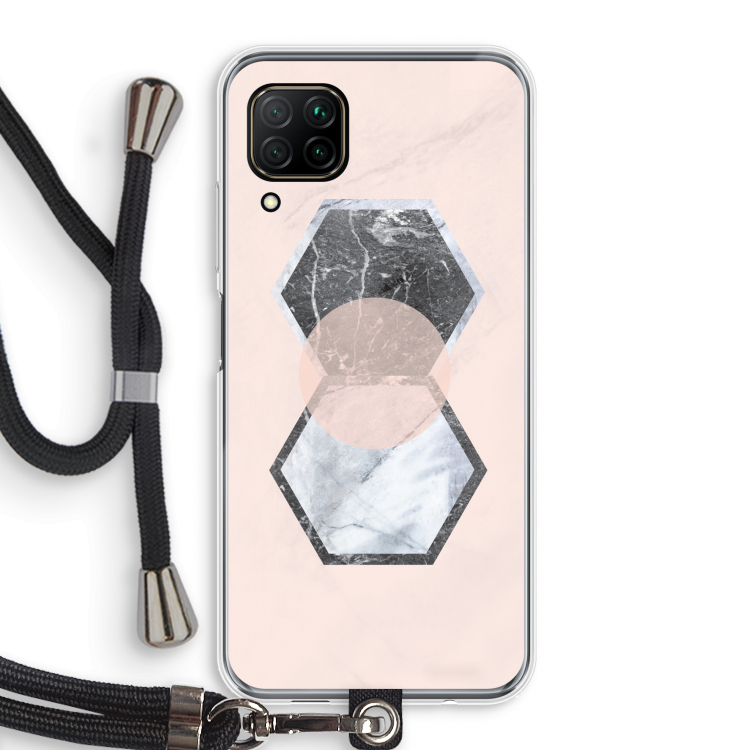 Creatieve toets: Huawei P40 Lite Transparant Hoesje met koord