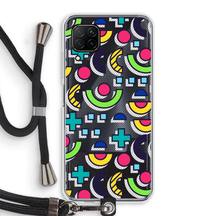 8-bit N°6: Huawei P40 Lite Transparant Hoesje met koord