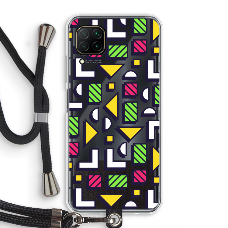8-bit N°4: Huawei P40 Lite Transparant Hoesje met koord