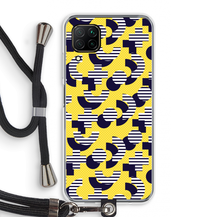 8-bit N°3: Huawei P40 Lite Transparant Hoesje met koord