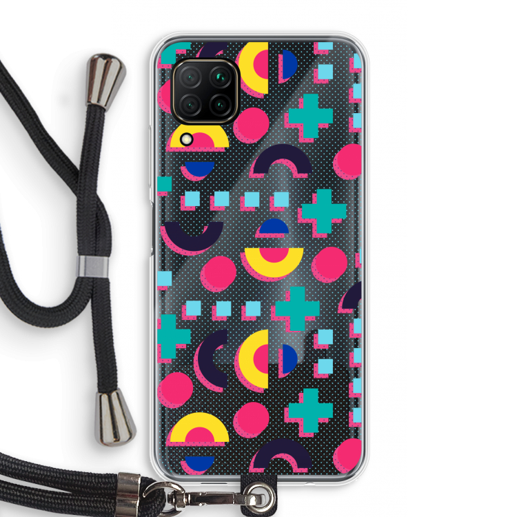 8-bit N°2: Huawei P40 Lite Transparant Hoesje met koord
