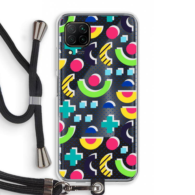 8-bit N°1: Huawei P40 Lite Transparant Hoesje met koord