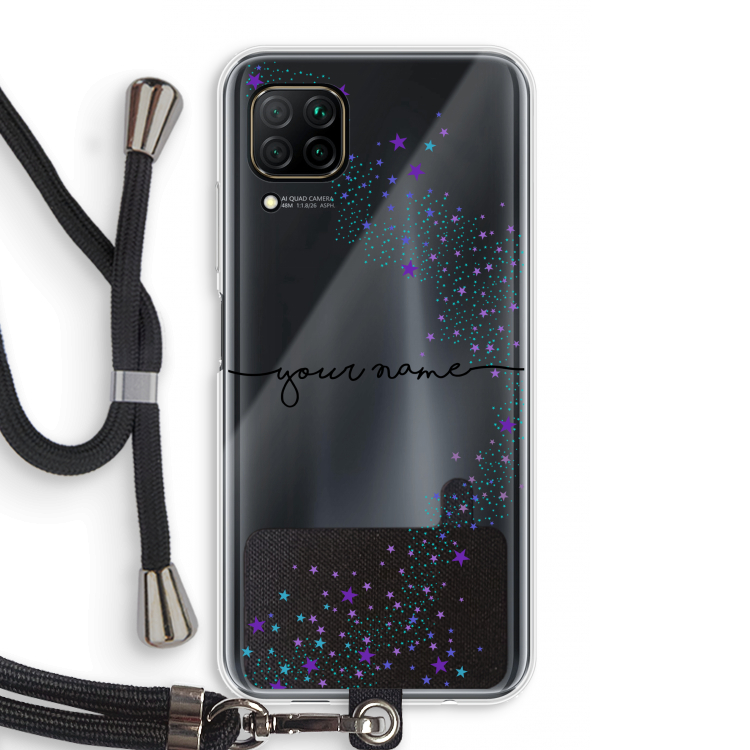 Sterren: Huawei P40 Lite Transparant Hoesje met koord