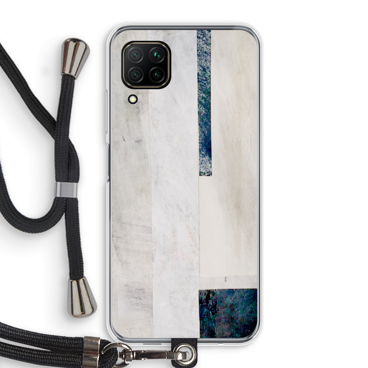 Meet you there: Huawei P40 Lite Transparant Hoesje met koord