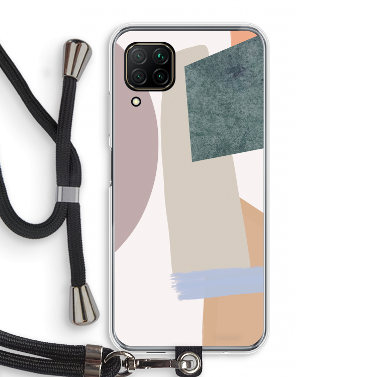 Lindo: Huawei P40 Lite Transparant Hoesje met koord