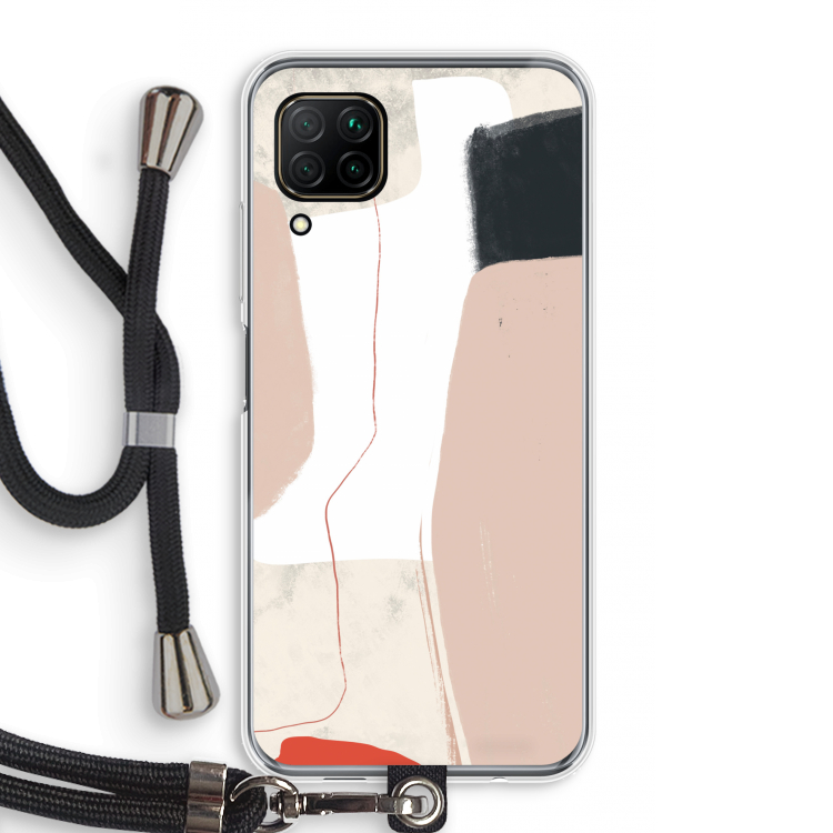 Lava: Huawei P40 Lite Transparant Hoesje met koord