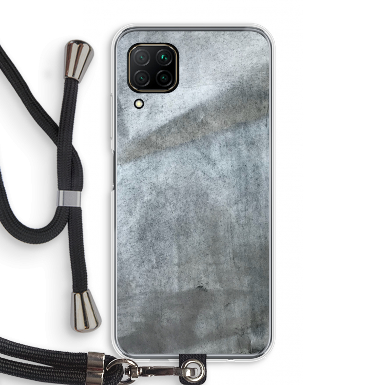Grey Stone: Huawei P40 Lite Transparant Hoesje met koord