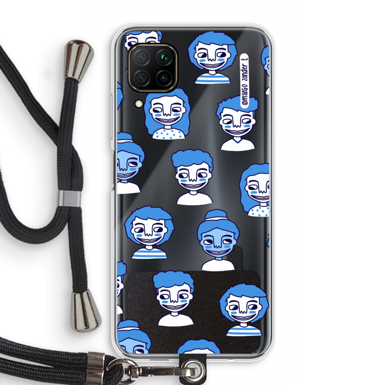 Gezichtjes: Huawei P40 Lite Transparant Hoesje met koord