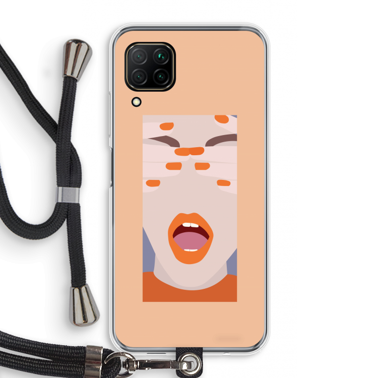 Surprise: Huawei P40 Lite Transparant Hoesje met koord