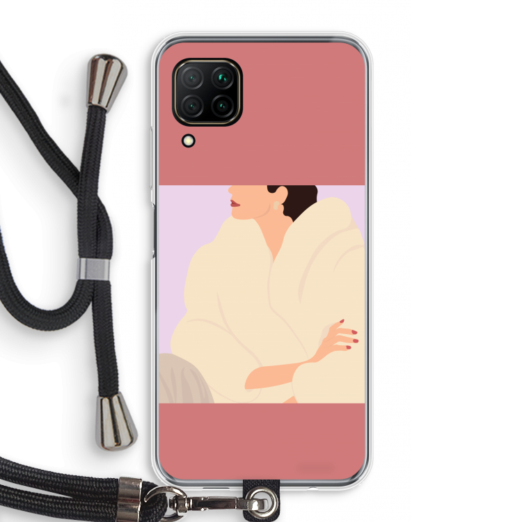 Cosy: Huawei P40 Lite Transparant Hoesje met koord