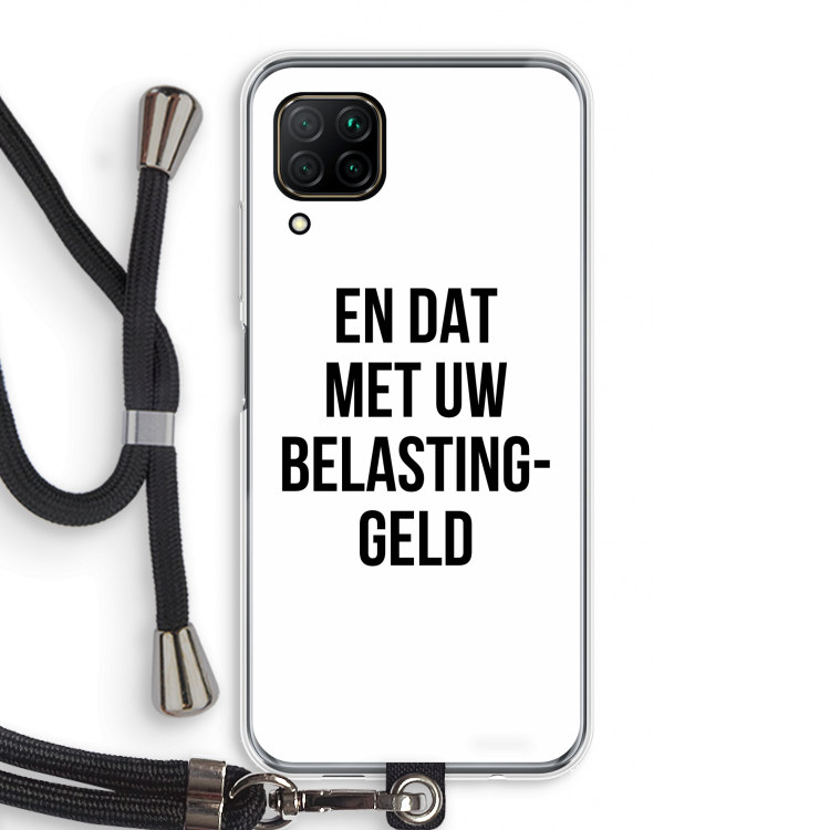 Belastinggeld: Huawei P40 Lite Transparant Hoesje met koord