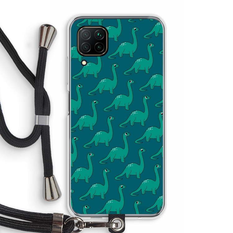 Diplodocus: Huawei P40 Lite Transparant Hoesje met koord