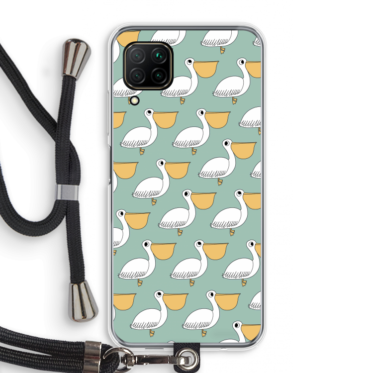Pelican: Huawei P40 Lite Transparant Hoesje met koord