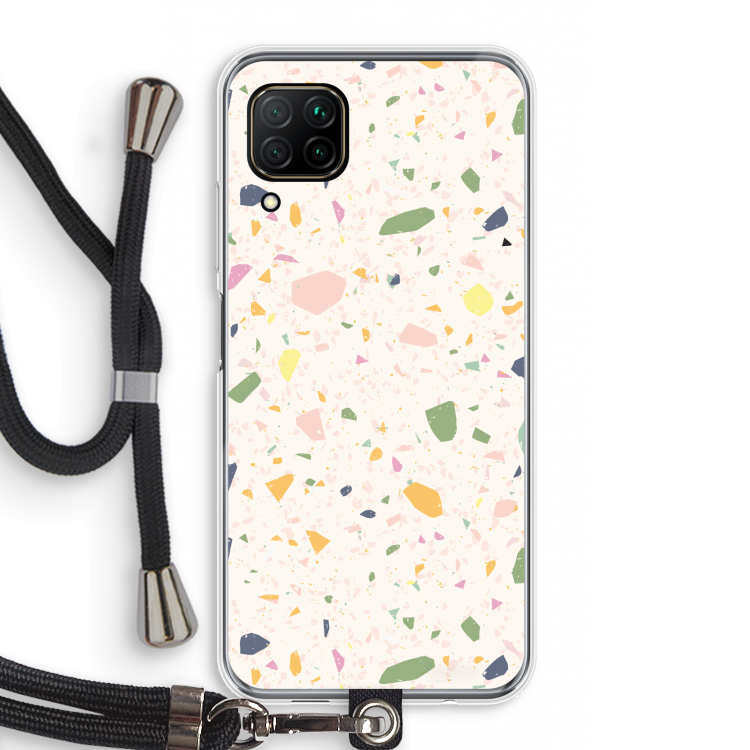 Terrazzo N°21: Huawei P40 Lite Transparant Hoesje met koord